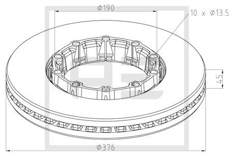 PE AUTOMOTIVE Piduriketas 066.256-10A